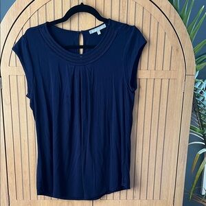 Daniel Rainn Elegant Navy Blouse